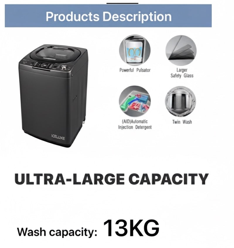13KG SMART AUTOMATIC WASHING MACHINE