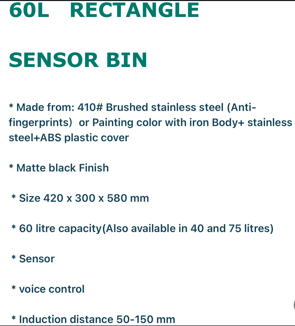 VOICE CONTROL SENSOR DUSTBIN