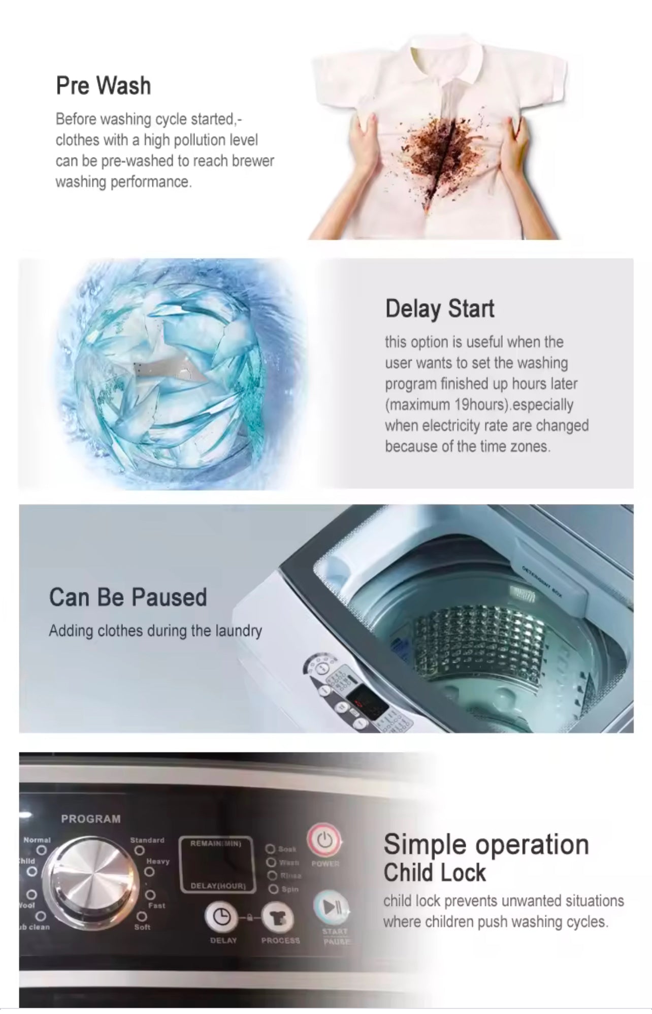 13KG SMART AUTOMATIC WASHING MACHINE