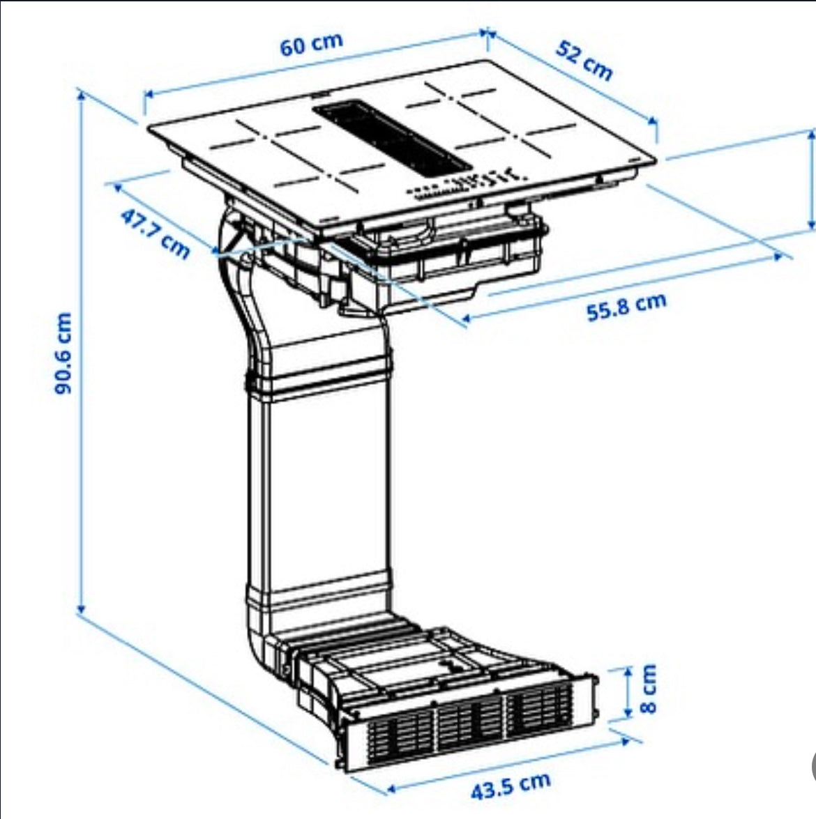 80CM BUILT-IN EXTRACTOR INDUCTION COOKTOP
